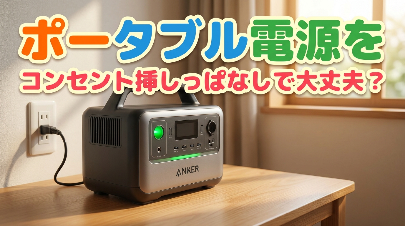ポータブル電源をコンセント挿しっぱなしで大丈夫?