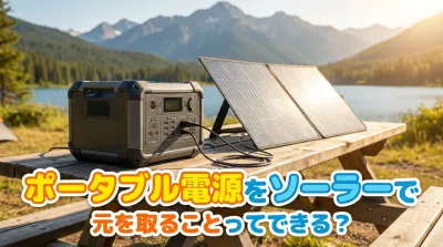 ポータブル電源をソーラーで元を取ることってできる？