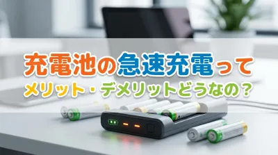 充電池の急速充電ってメリット・デメリットどうなの？