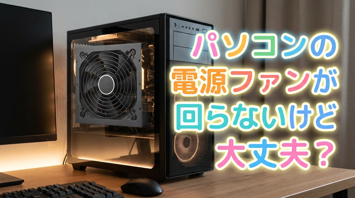 パソコンの電源ファンが回らないけど大丈夫？