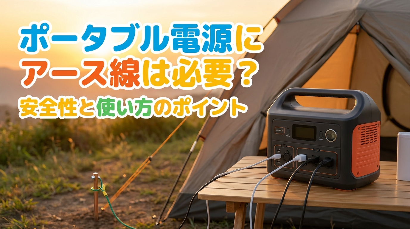 ポータブル電源にアース線は必要?
