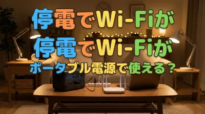 停電でWi-Fiがポータブル電源で使える？