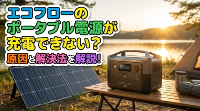 エコフローのポータブル電源が充電できない？原因と解決法を解説！