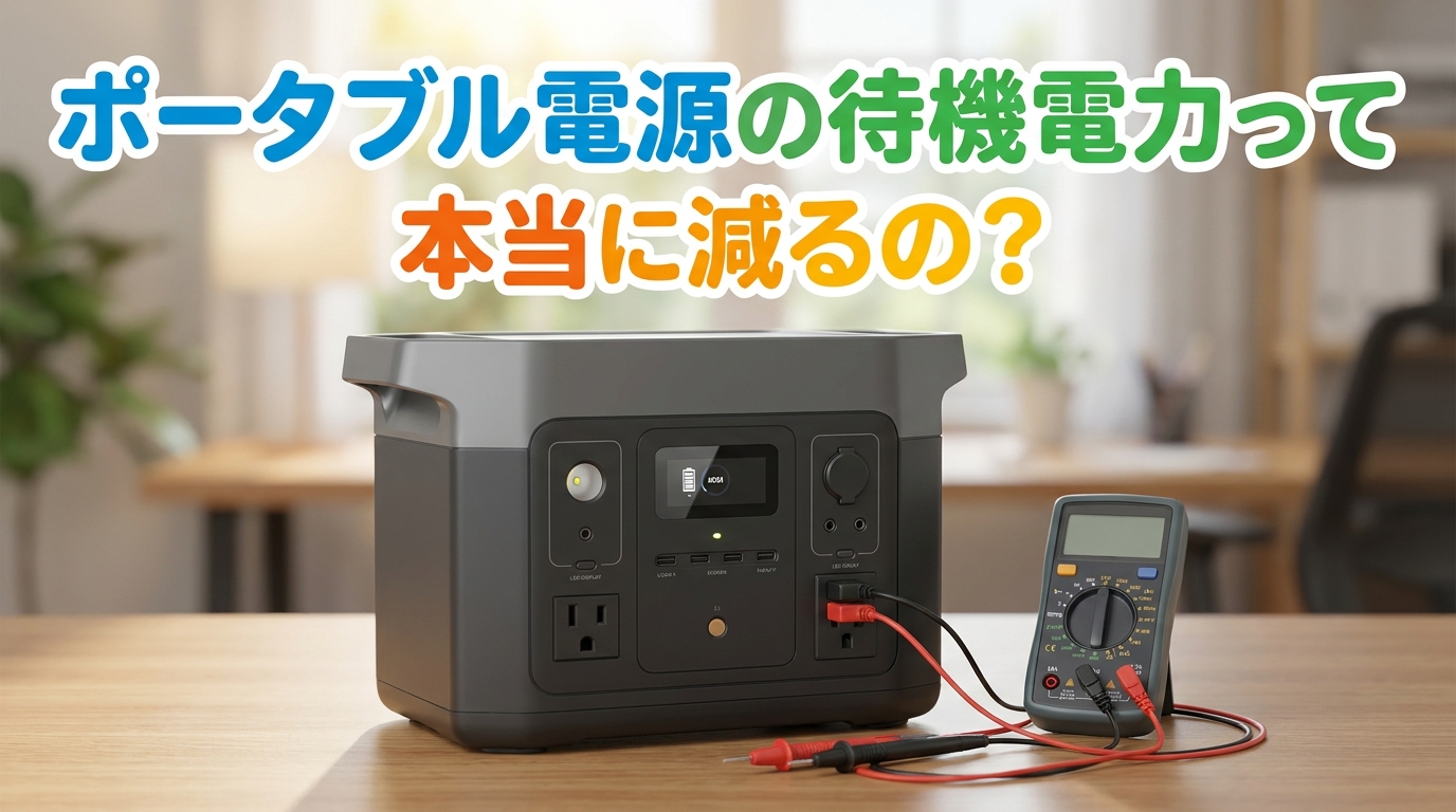 ポータブル電源の待機電力って本当に減るの？