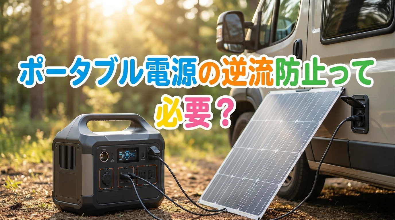 ポータブル電源の逆流防止って必要?
