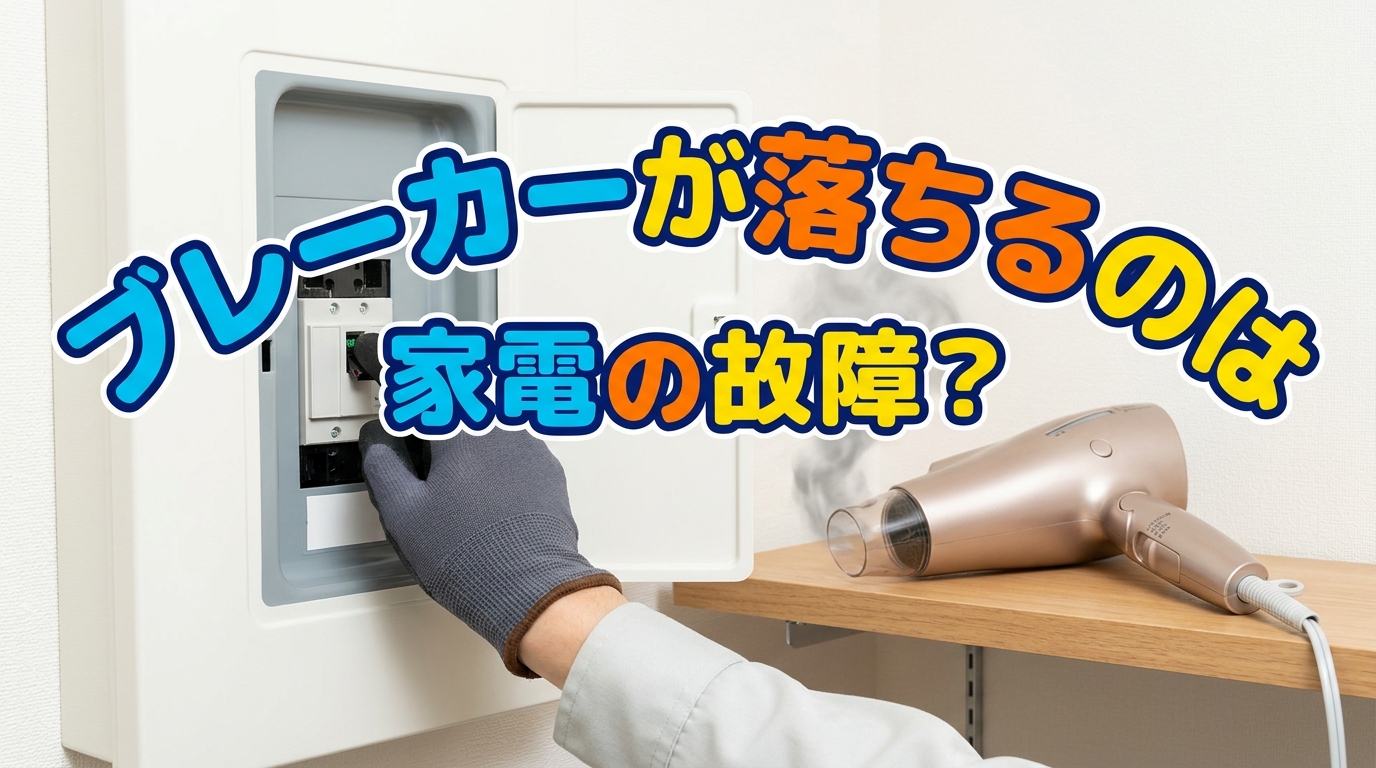 ブレーカーが落ちるのは家電の故障？