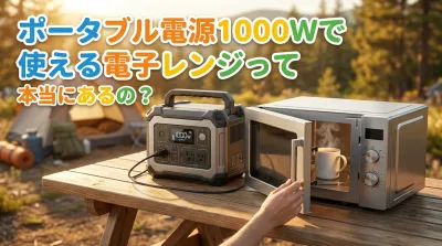 ポータブル電源1000Wで使える電子レンジって本当にあるの？