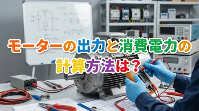モーターの出力と消費電力の計算方法は？