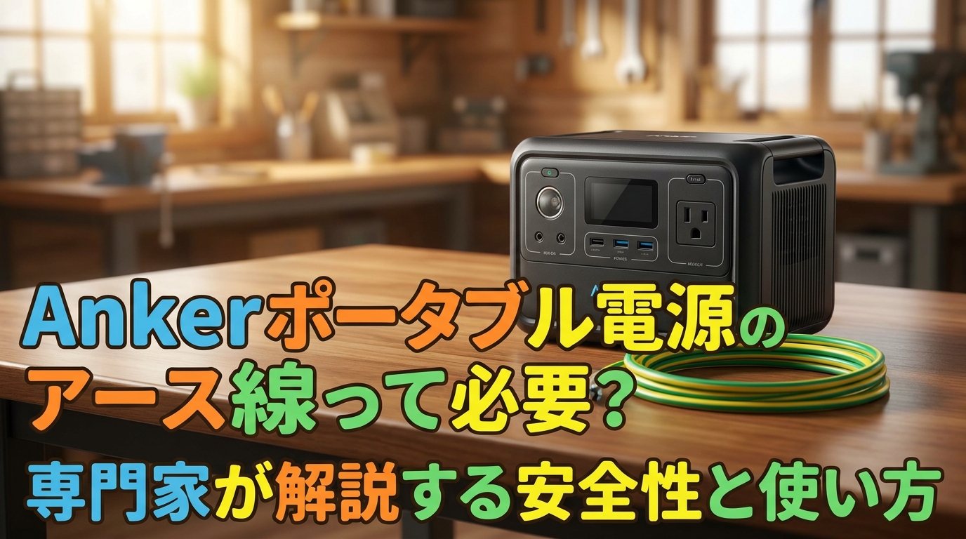 Ankerポータブル電源のアース線って必要?