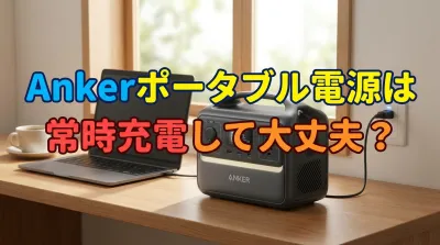Ankerポータブル電源は常時充電して大丈夫？