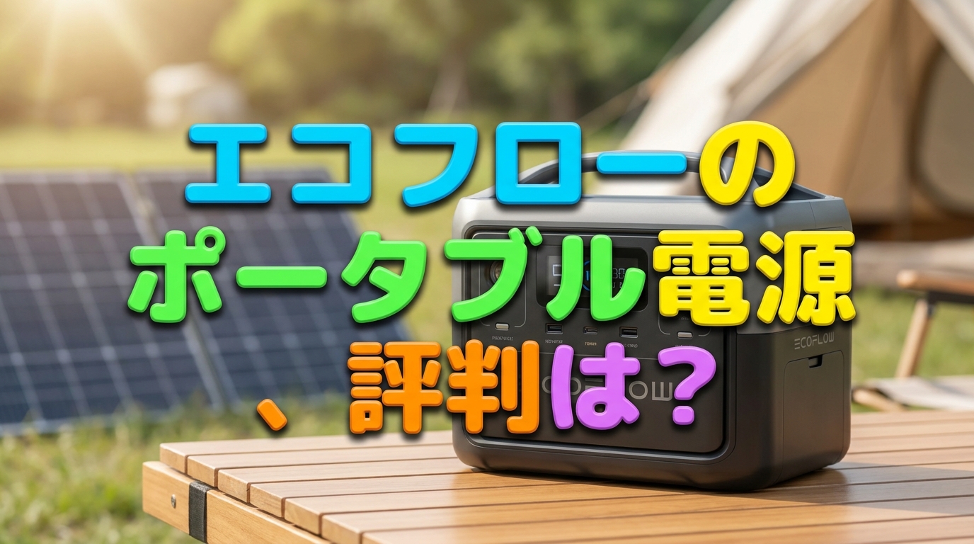 エコフローのポータブル電源、評判は？