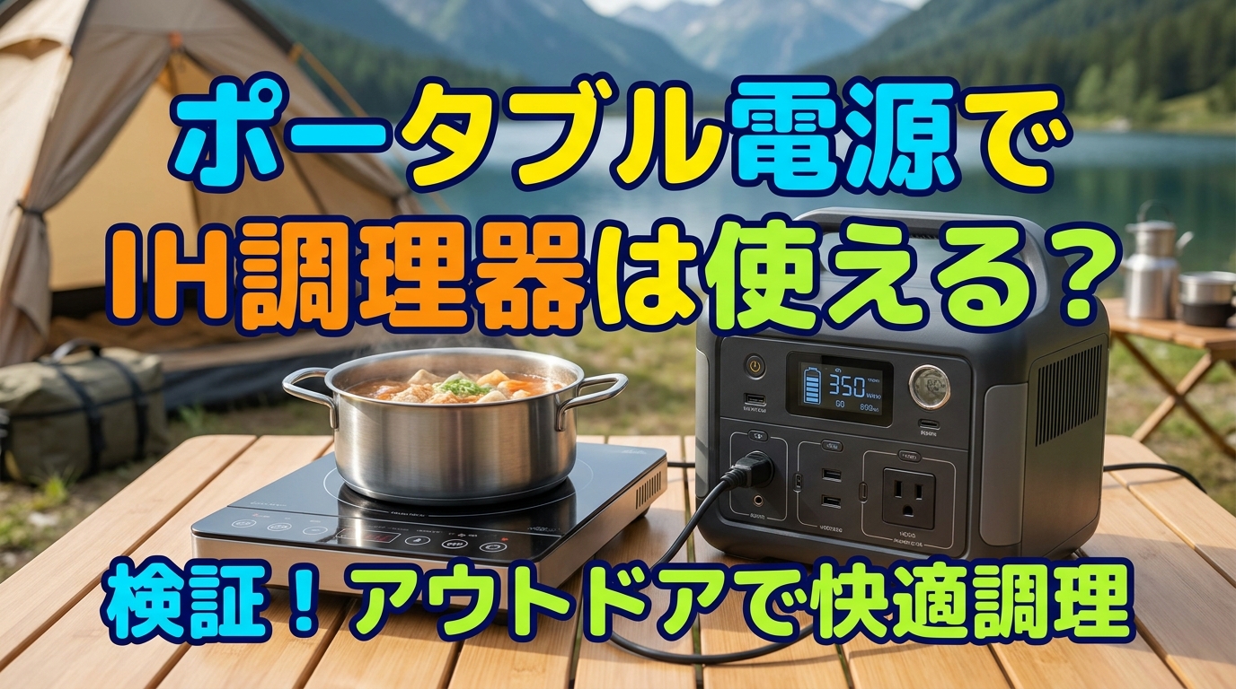 ポータブル電源でIH調理器は使える？