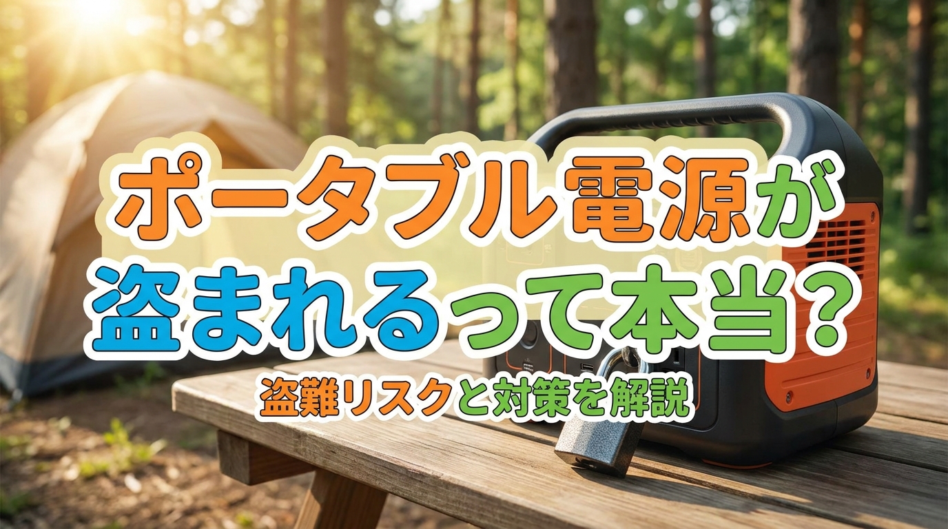 ポータブル電源が盗まれるって本当？