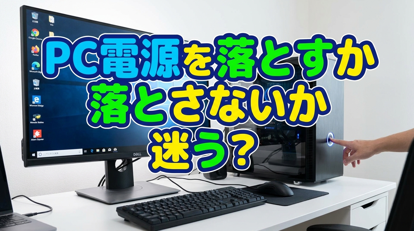 PC電源を落とすか落とさないか迷う？