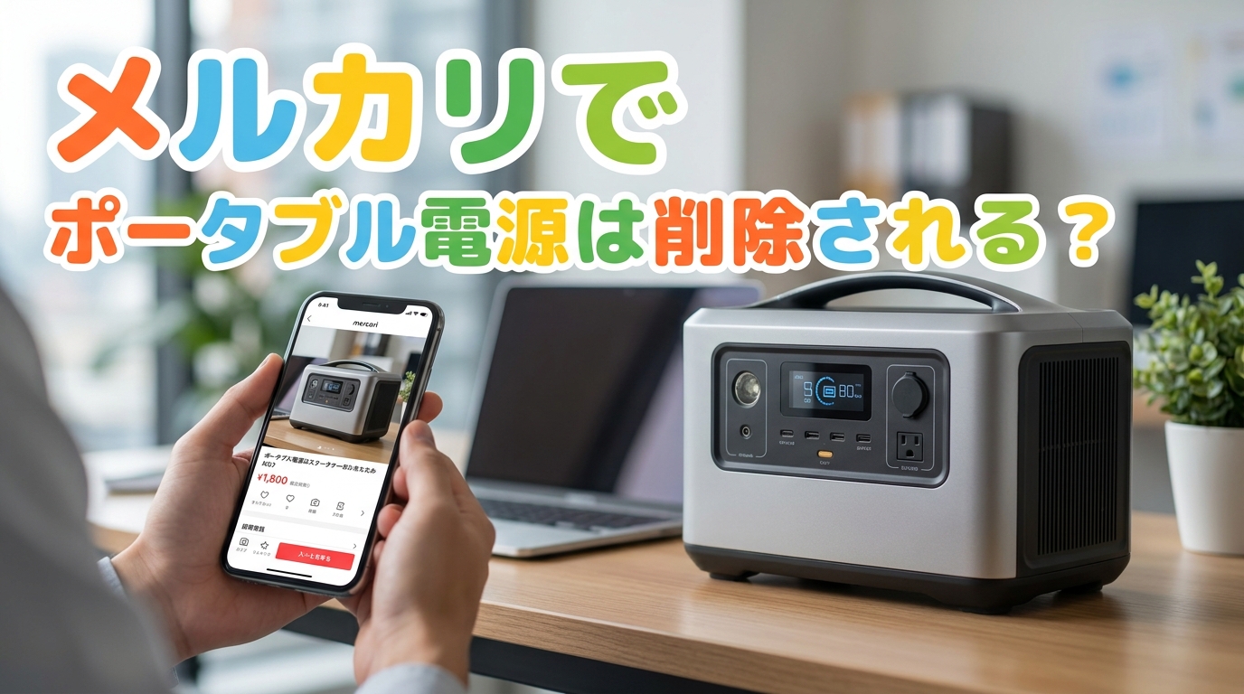 メルカリでポータブル電源は削除される？