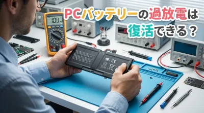 PCバッテリーの過放電は復活できる？