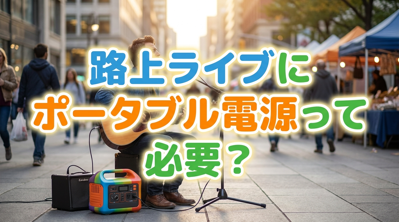 路上ライブにポータブル電源って必要?