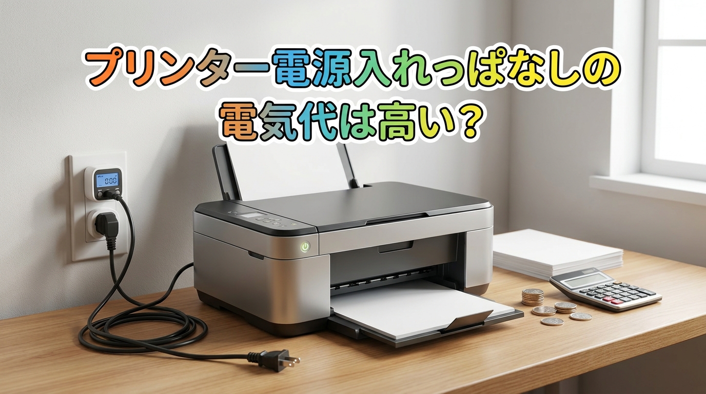 プリンター電源入れっぱなしの電気代は高い?