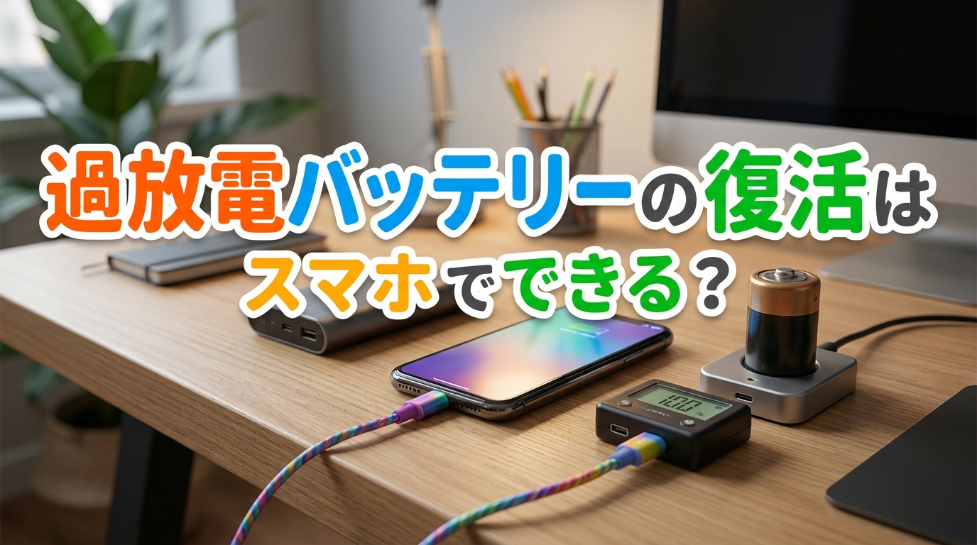過放電バッテリーの復活はスマホでできる?