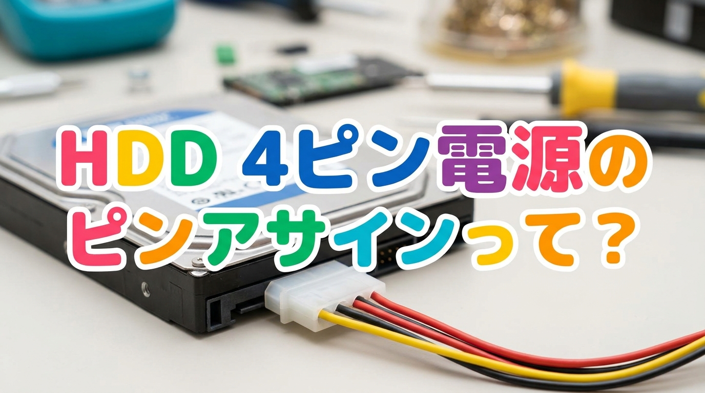 HDD 4ピン電源のピンアサインって?