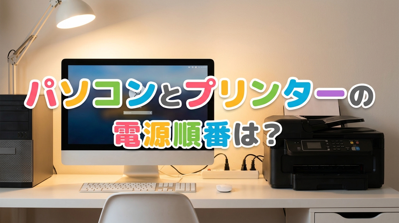 パソコンとプリンターの電源順番は?