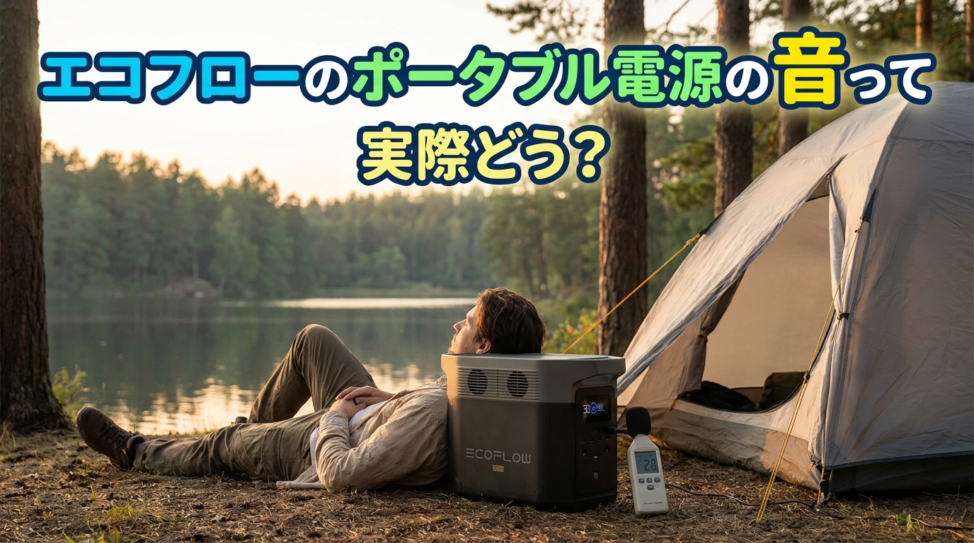 エコフローのポータブル電源の音って実際どう?