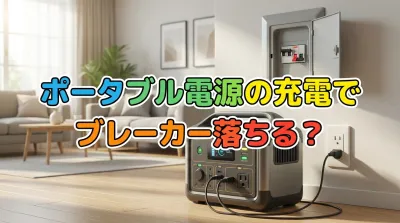 ポータブル電源の充電でブレーカー落ちる？