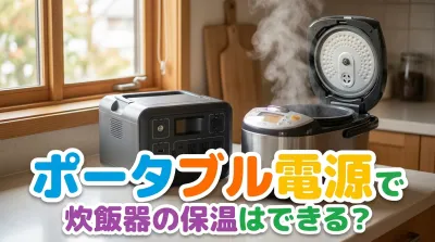 ポータブル電源で炊飯器の保温はできる？