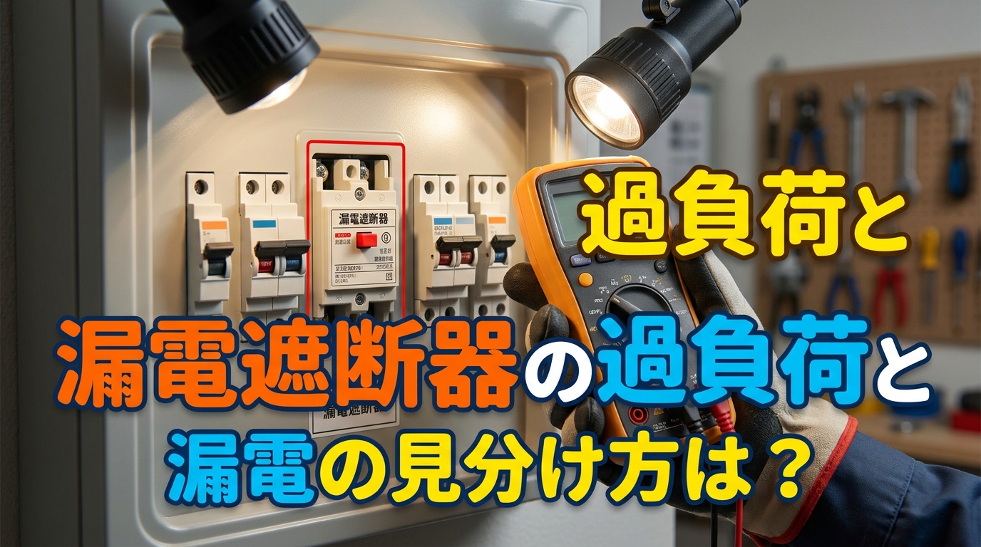 漏電遮断器の過負荷と漏電の見分け方は？