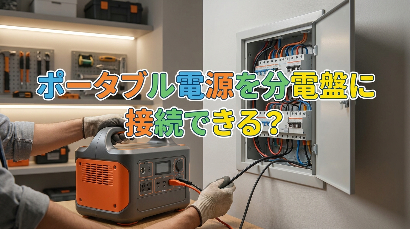 ポータブル電源を分電盤に接続できる?