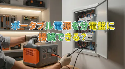 ポータブル電源を分電盤に接続できる？