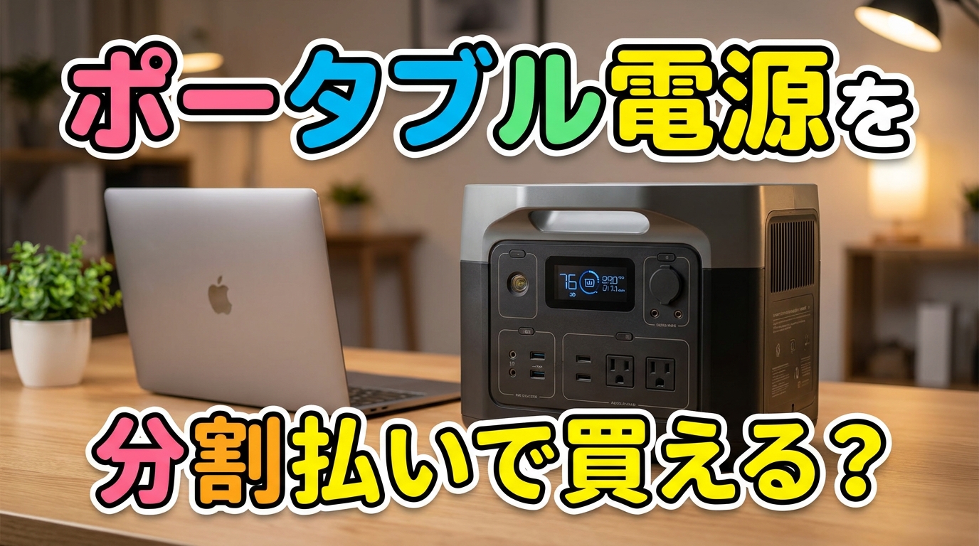 ポータブル電源を分割払いで買える?