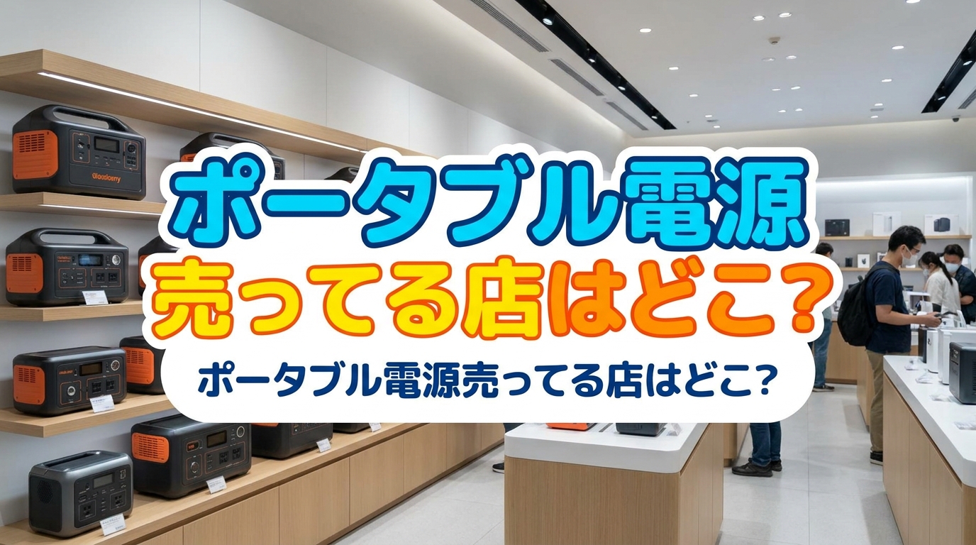 ポータブル電源売ってる店はどこ？