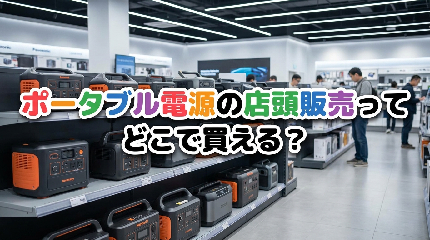 ポータブル電源の店頭販売ってどこで買える?