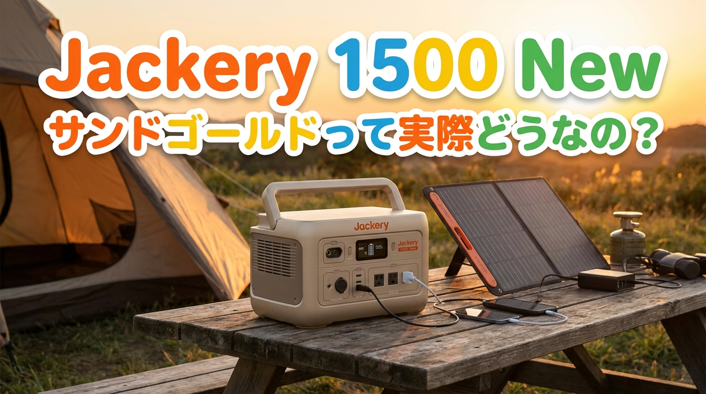 Jackery 1500 New サンドゴールドって実際どうなの？