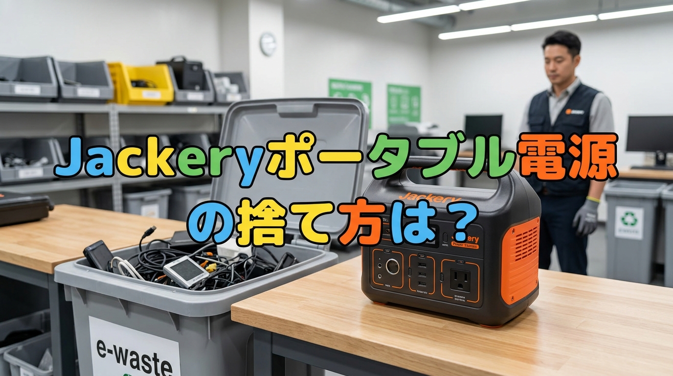 Jackeryポータブル電源の捨て方は?