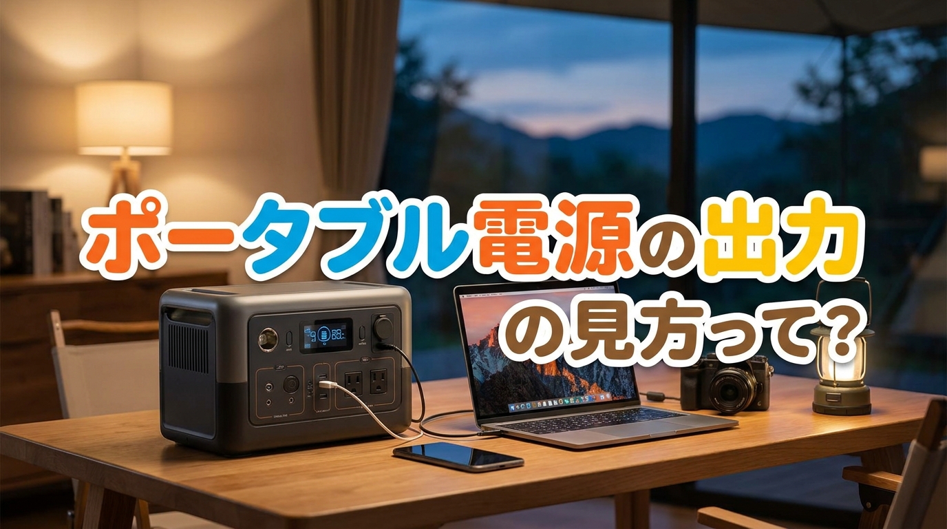 ポータブル電源の出力の見方って？