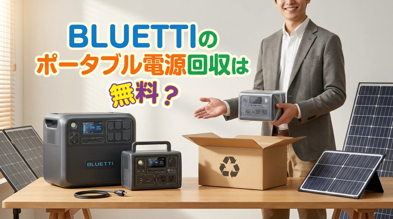 BLUETTIのポータブル電源回収は無料？