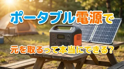 ポータブル電源で元を取るって本当にできる？