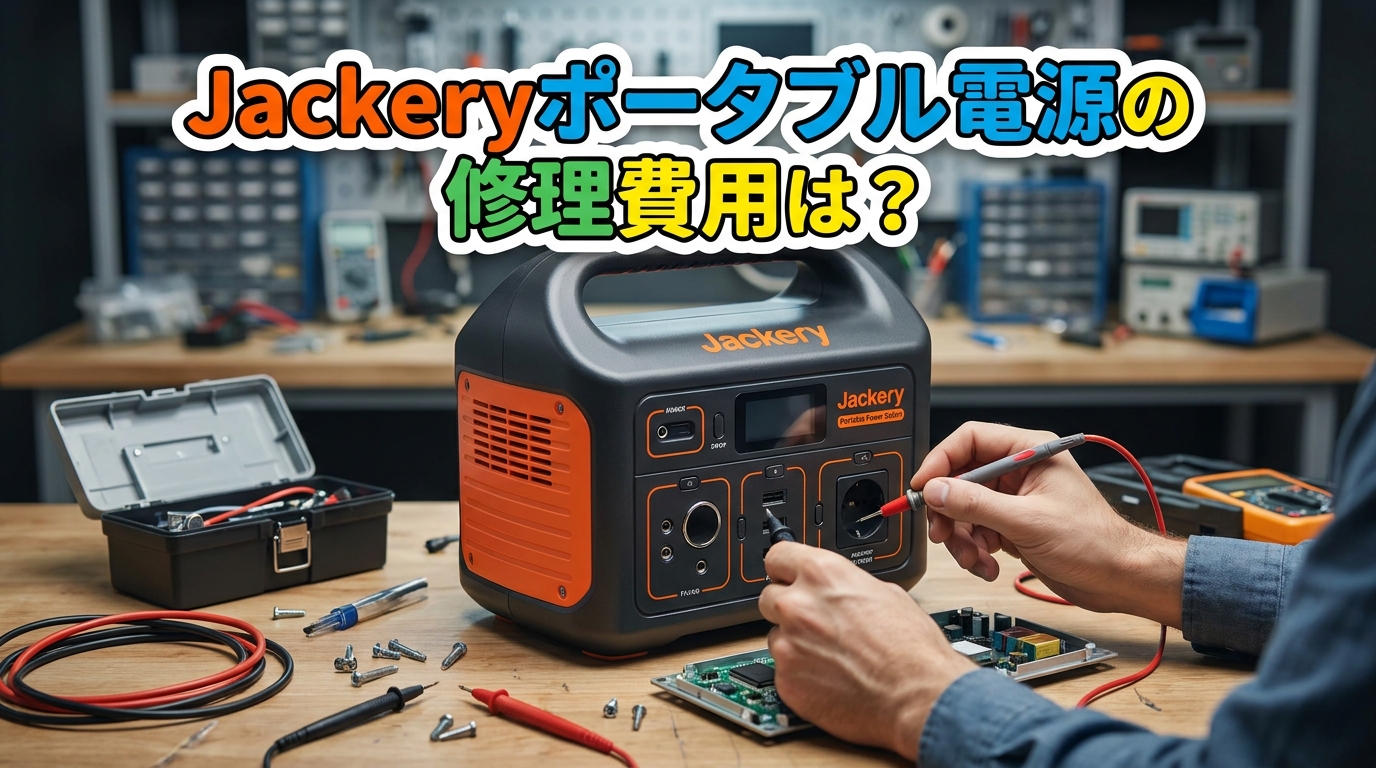 Jackeryポータブル電源の修理費用は？