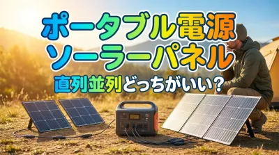 ポータブル電源ソーラーパネル直列並列どっちがいい？