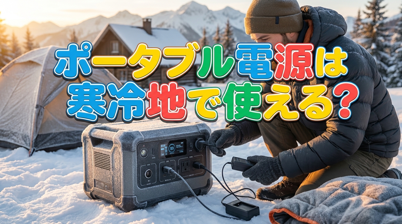 ポータブル電源は寒冷地で使える?