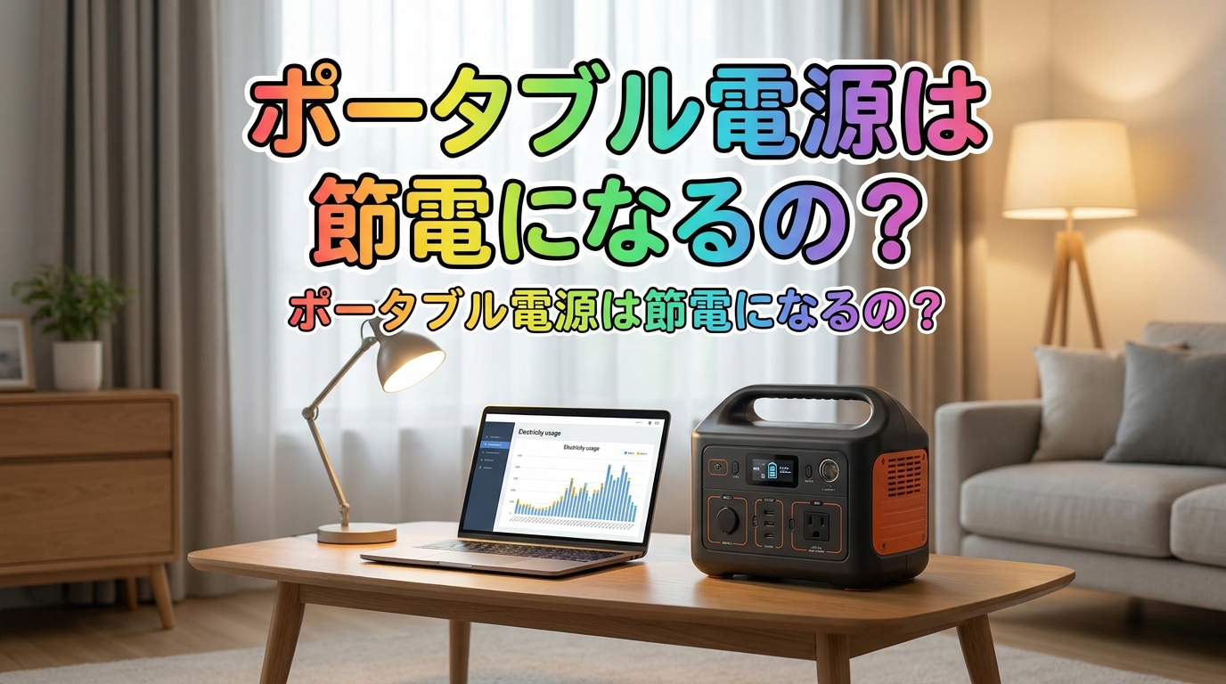 ポータブル電源は節電になるの?
