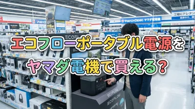 エコフローポータブル電源をヤマダ電機で買える？