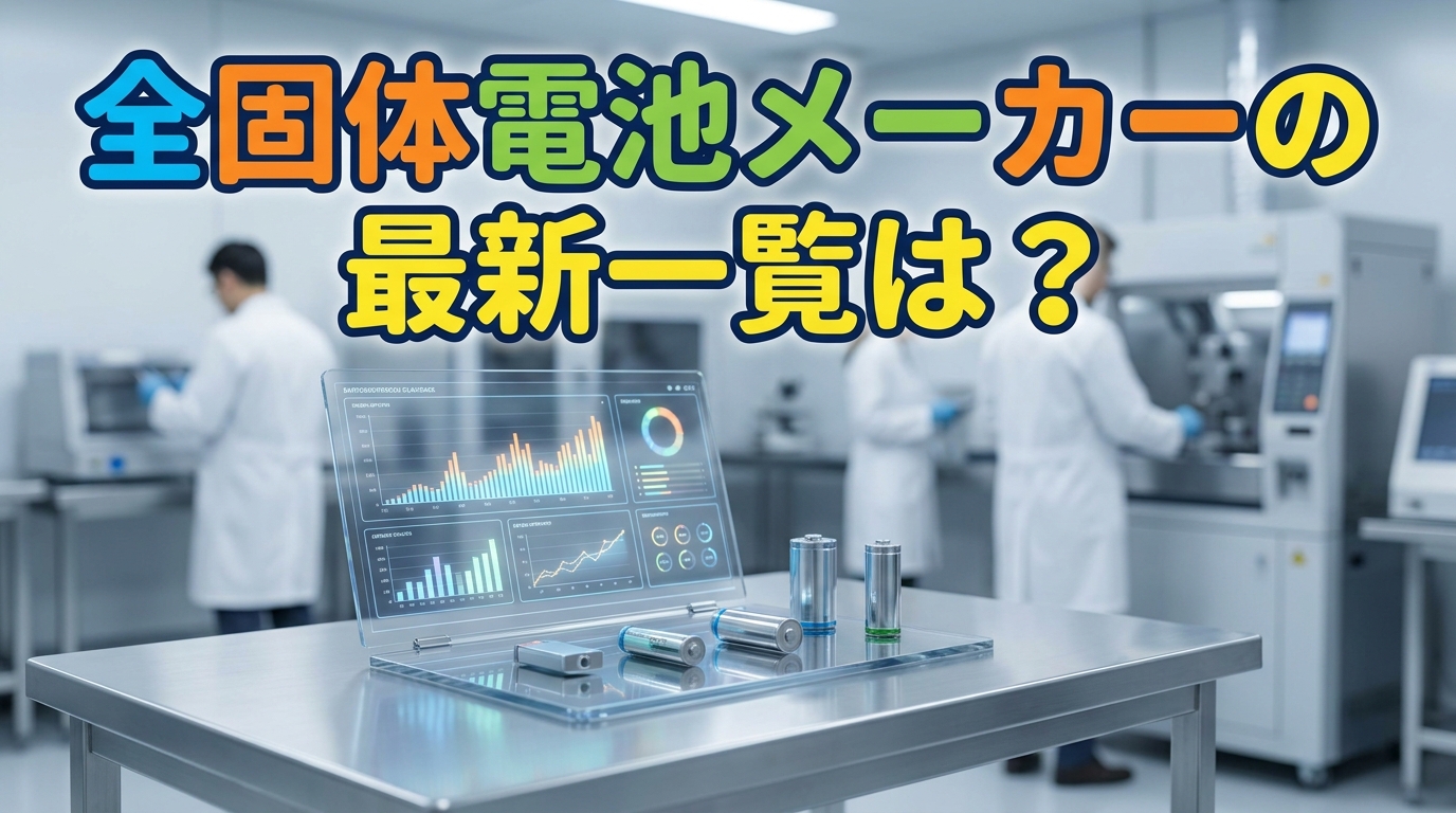 全固体電池メーカーの最新一覧は？