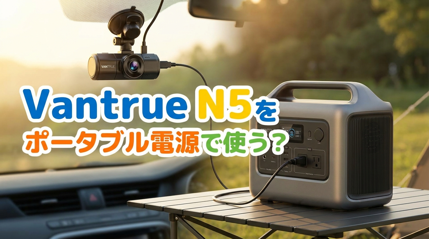 Vantrue N5をポータブル電源で使う？