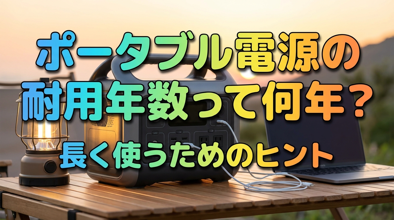 ポータブル電源の耐用年数って何年?