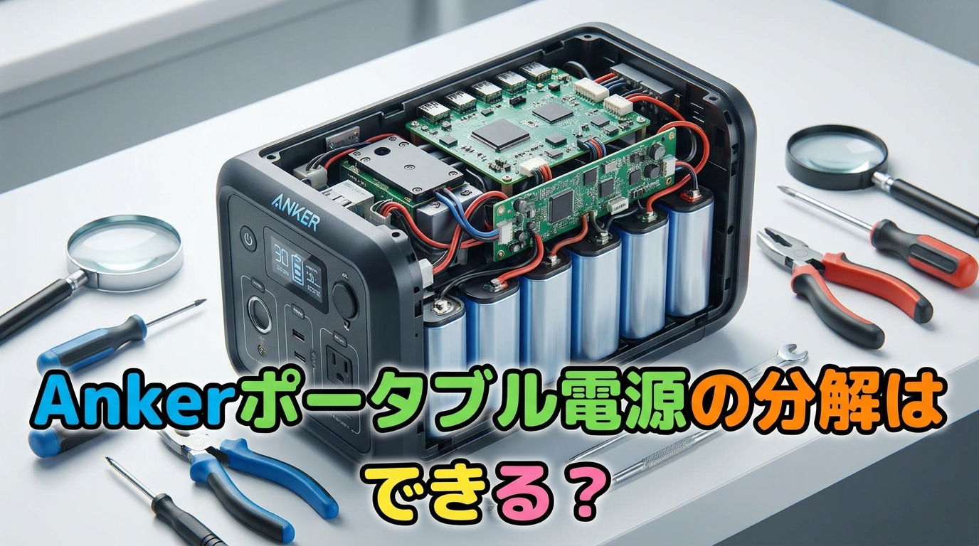 Ankerポータブル電源の分解はできる？