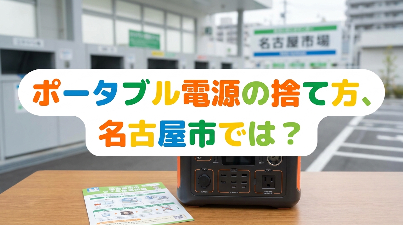 ポータブル電源の捨て方、名古屋市では？