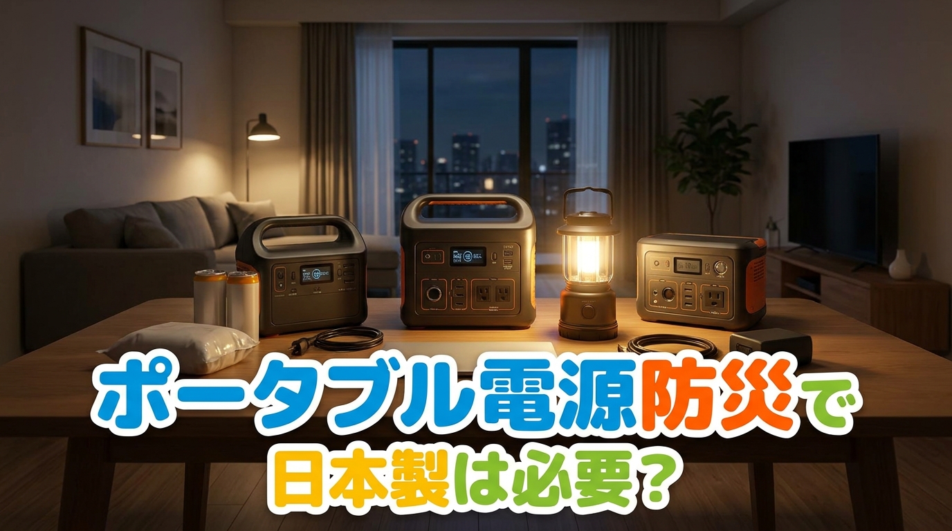 ポータブル電源防災で日本製は必要？